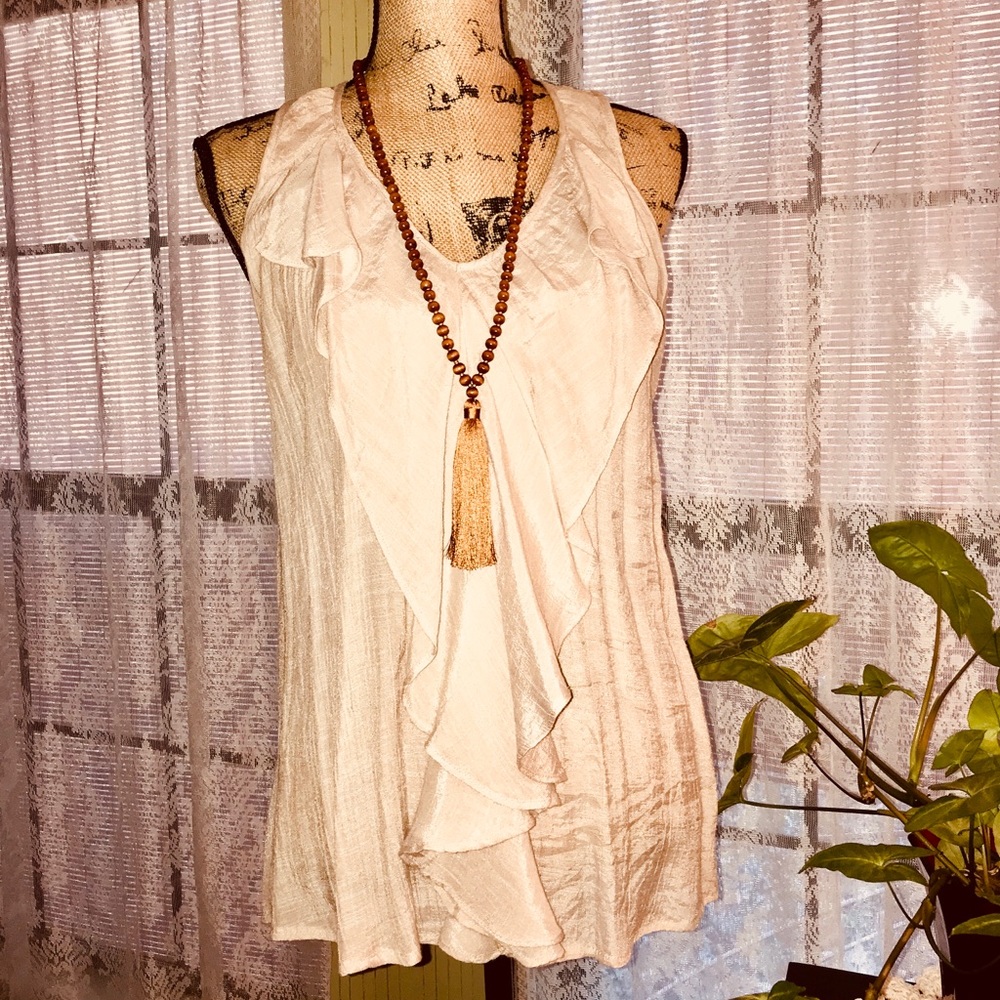 Gauzy razorback top 🌾 NWOT